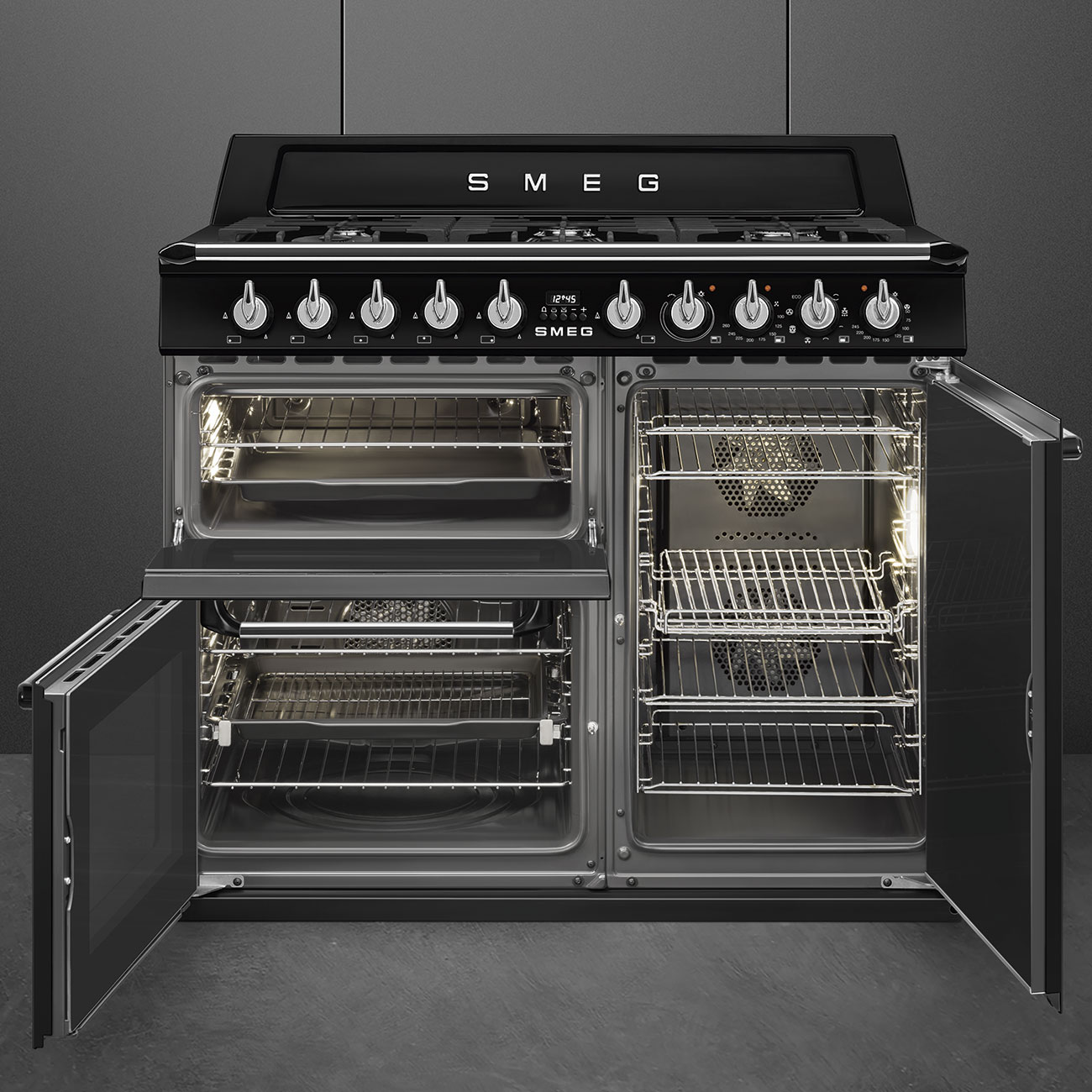 SMEG TR103BL cuisinière avec taque à gaz - 100cm