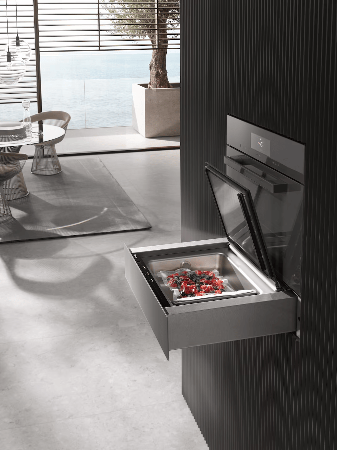 MIELE EVS7010125GALAEDITIONOBSW/MATT 125 GALA EDITION tiroir chauffant - 14cm