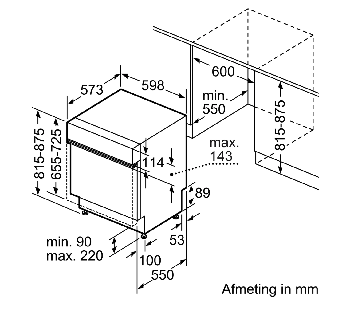 BOSCH SMI4HCS07E lave-vaisselle intégrable