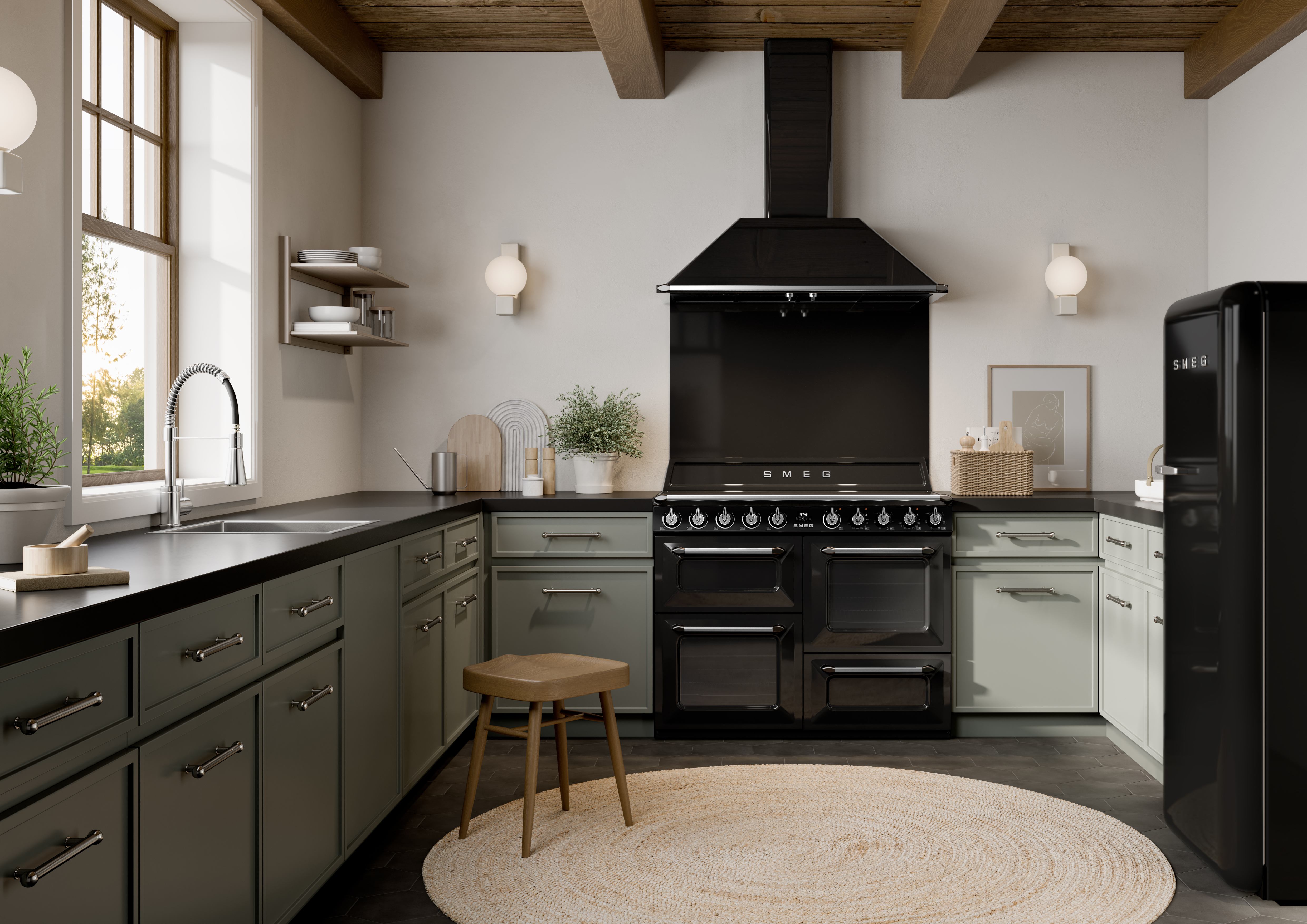 SMEG TR4110IBL2 cuisinière avec taque à induction - 110cm