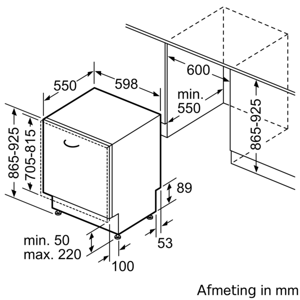 BOSCH SBH4EBX12E lave-vaisselle entièrement intégrable