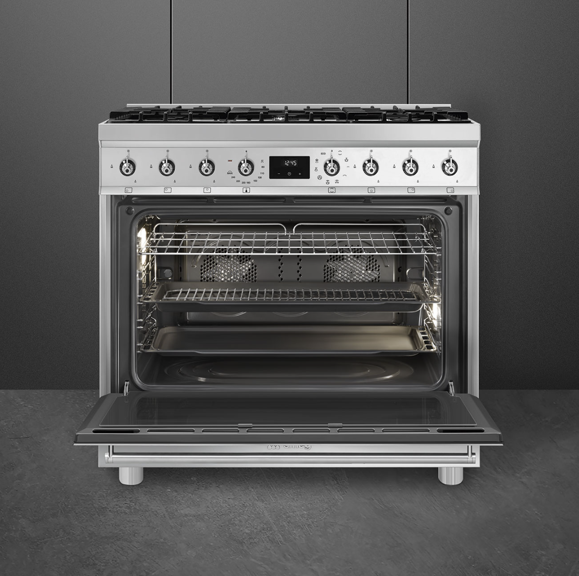 SMEG C9GMX2 cuisinière avec taque à gaz - 90cm