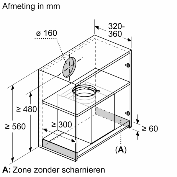 BOSCH DBB67DP60 hotte intégré - 60cm