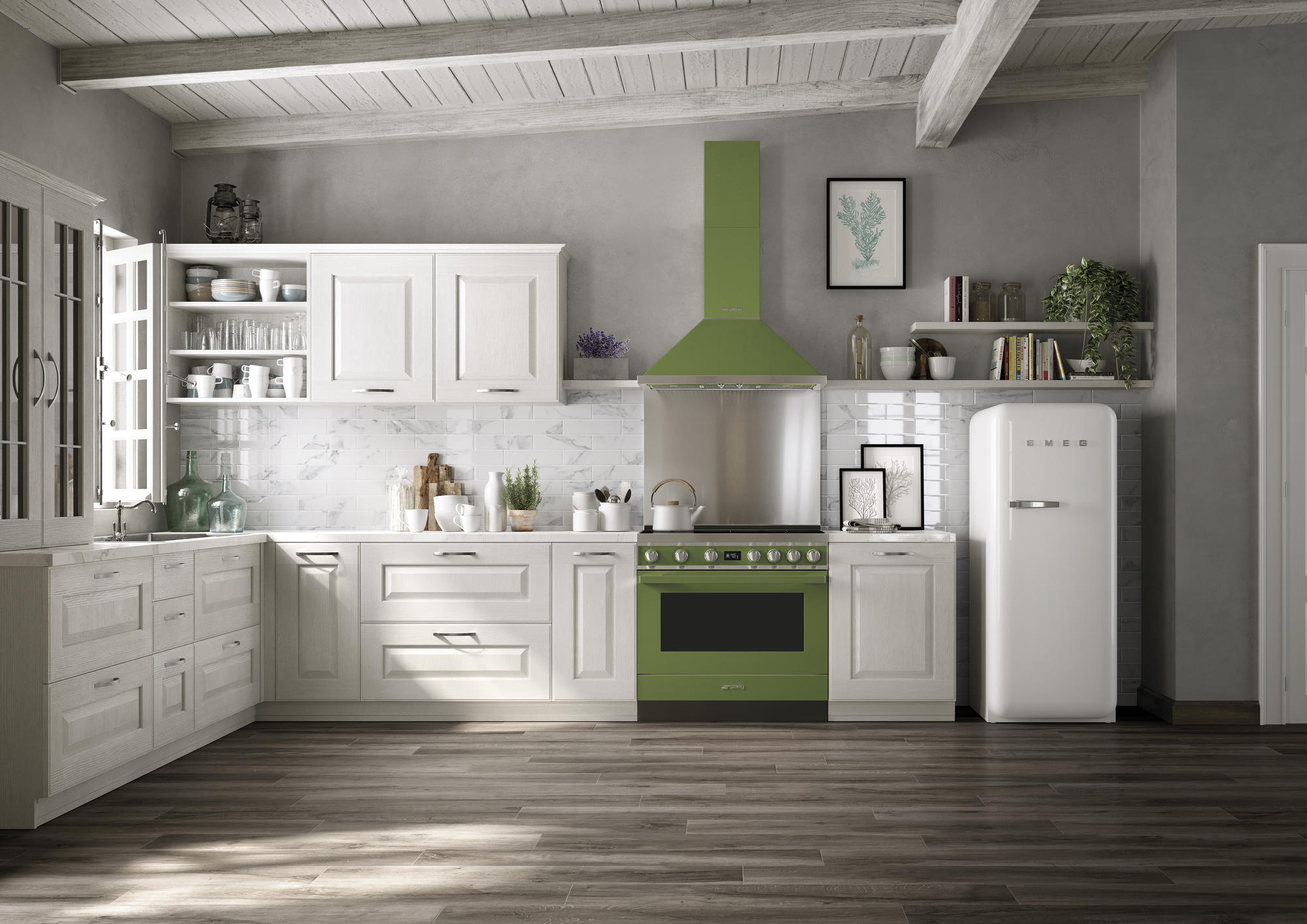 SMEG CPF9IPOG cuisinière avec taque à induction - 90cm