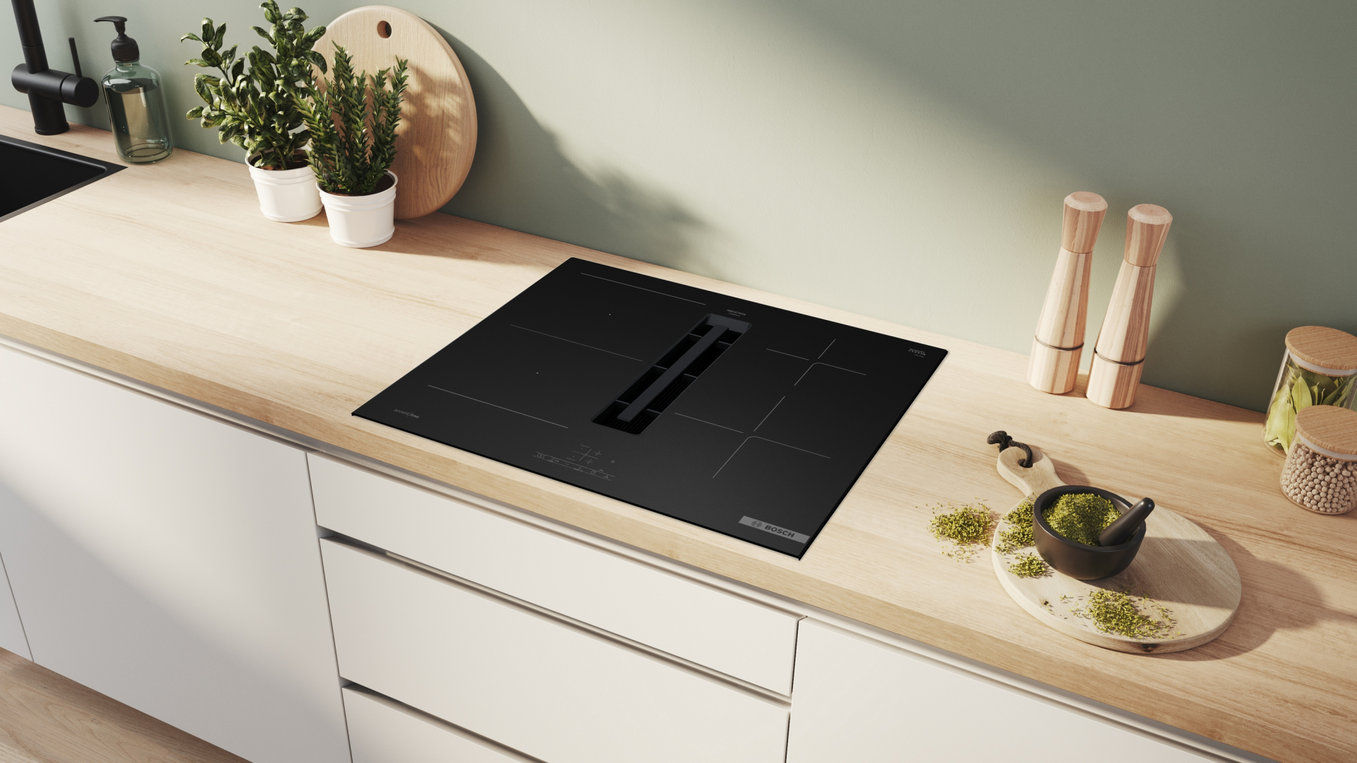 BOSCH PVS69BB16E table de cuisson avec hotte integrée - 60cm