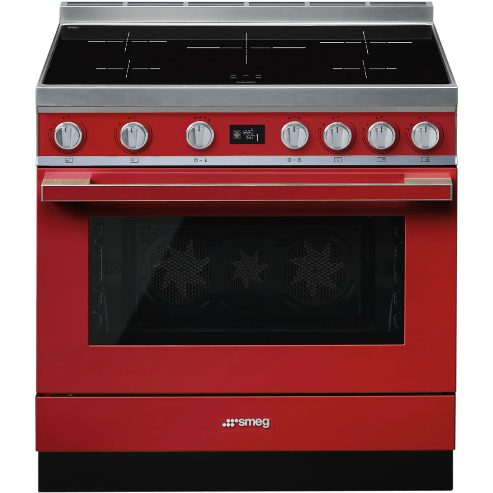 SMEG CPF9IPR cuisinière avec taque à induction - 90cm