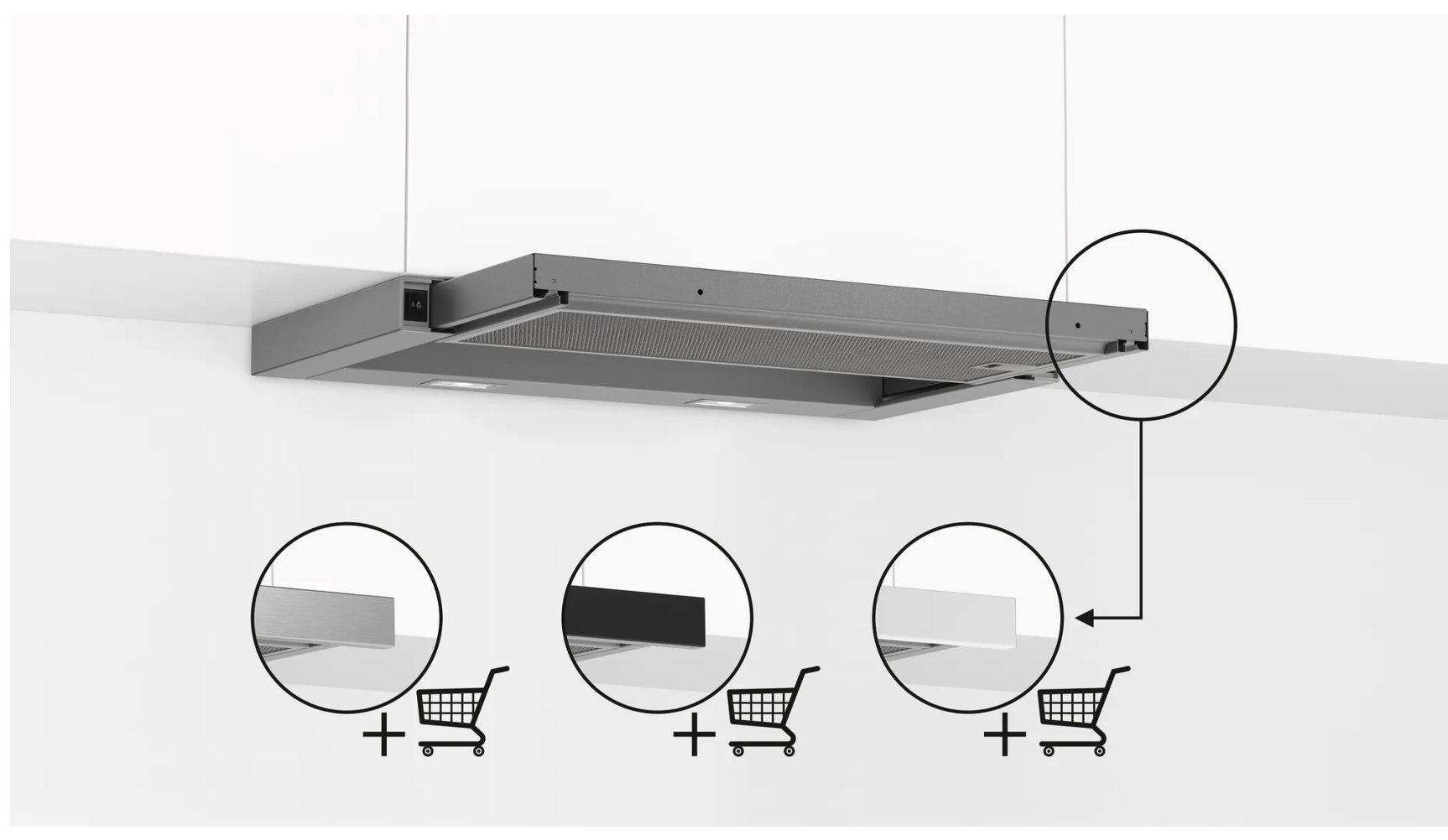 BOSCH DFL064W53 SERIE 2 hotte téléscopique - 60cm