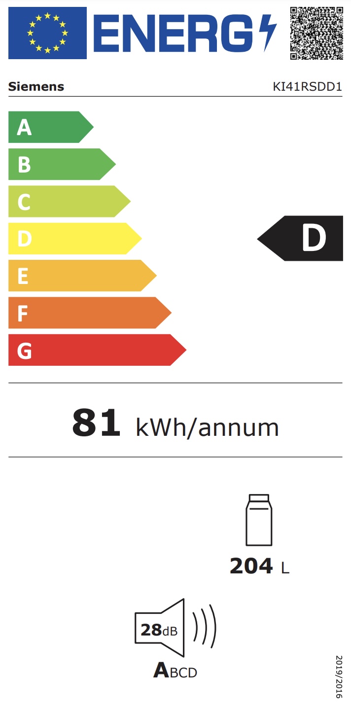 SIEMENS KI41RSDD1 IQ500 refrigérateur sans congélateur - 122cm