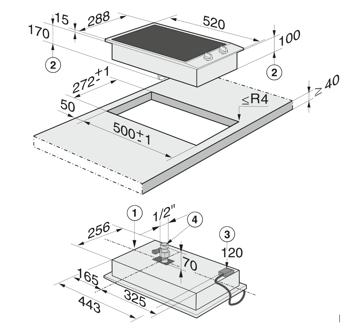 MIELE CS1312BG PROLINE gril - domino