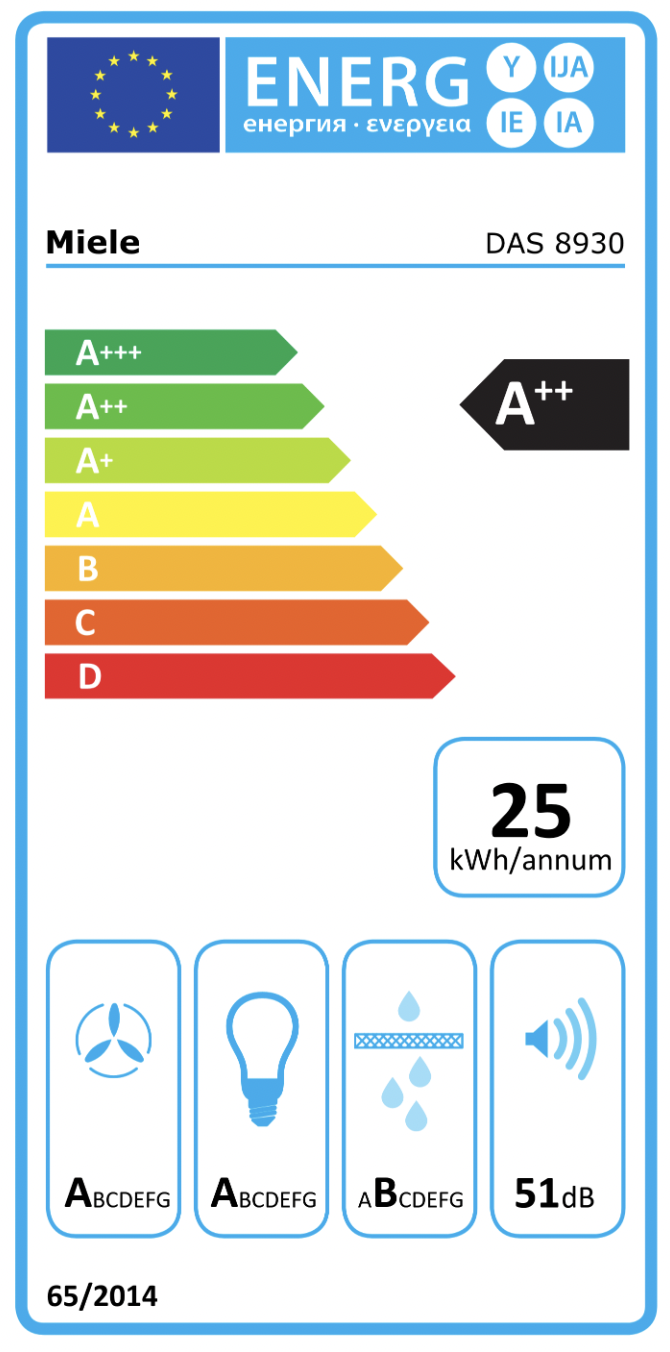 MIELE DAS8930EDST hotte téléscopique - 90cm