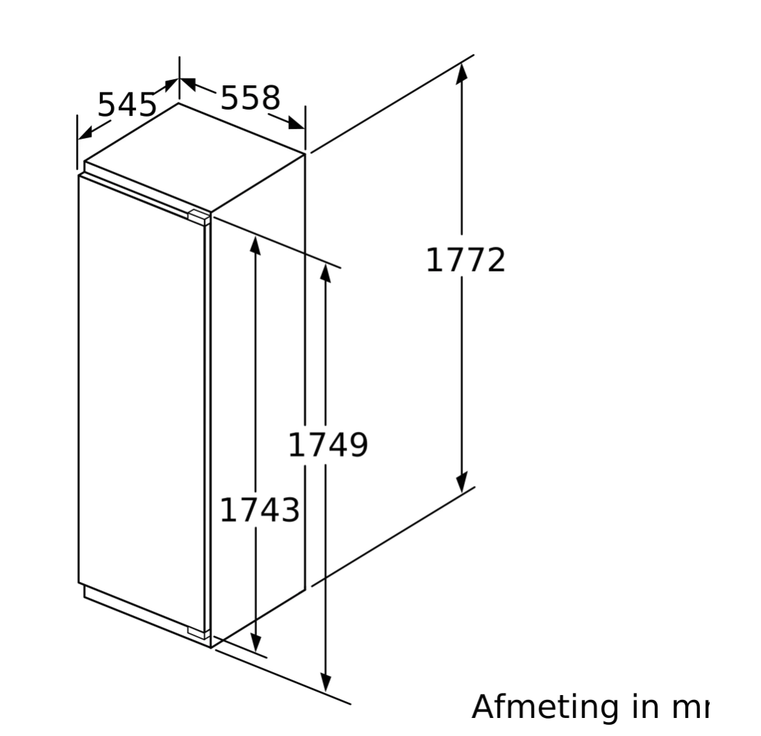 SIEMENS GI81NECE0 IQ500 congélateur encastrable - 178cm