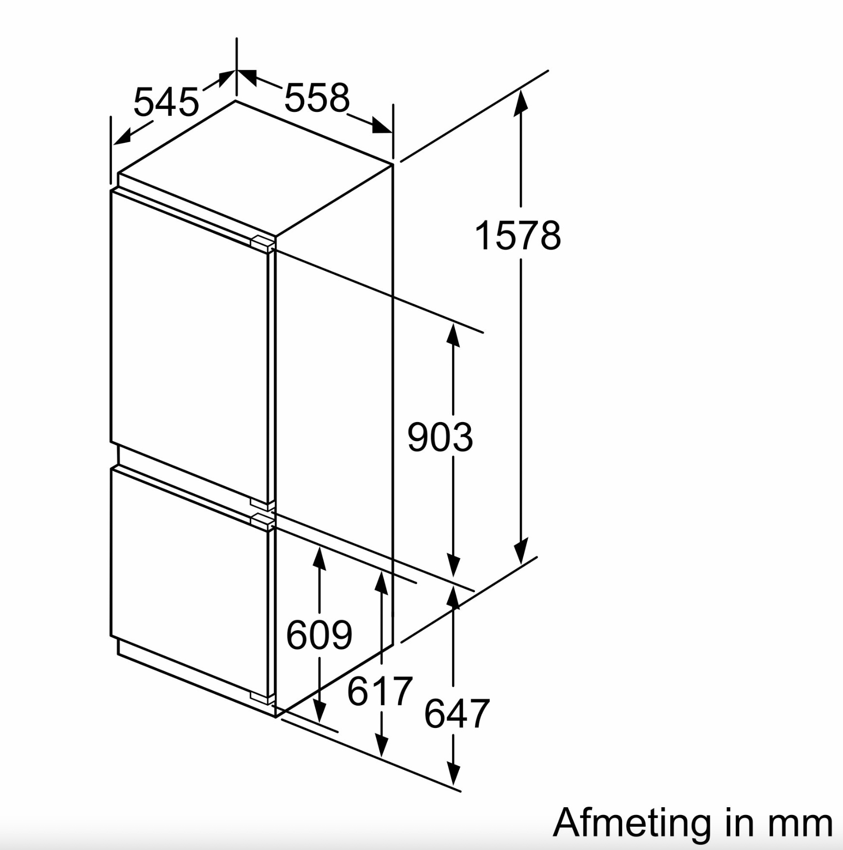 BOSCH KIS77AFE0 SERIE 6 combiné réfrigérateur-congélateur - 158cm