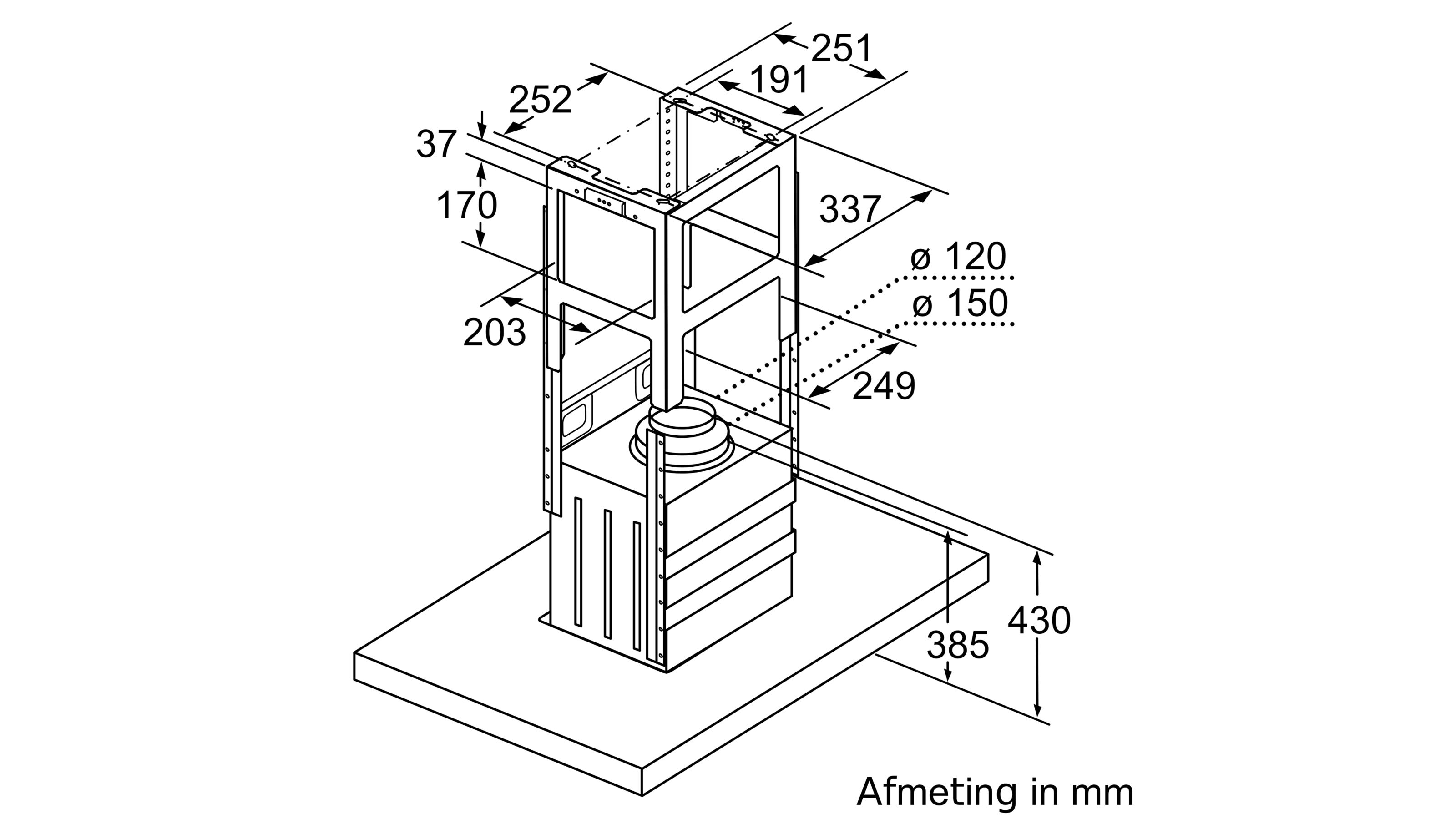 BOSCH DIB97IM50 SERIE 4 hotte îlot - 90cm