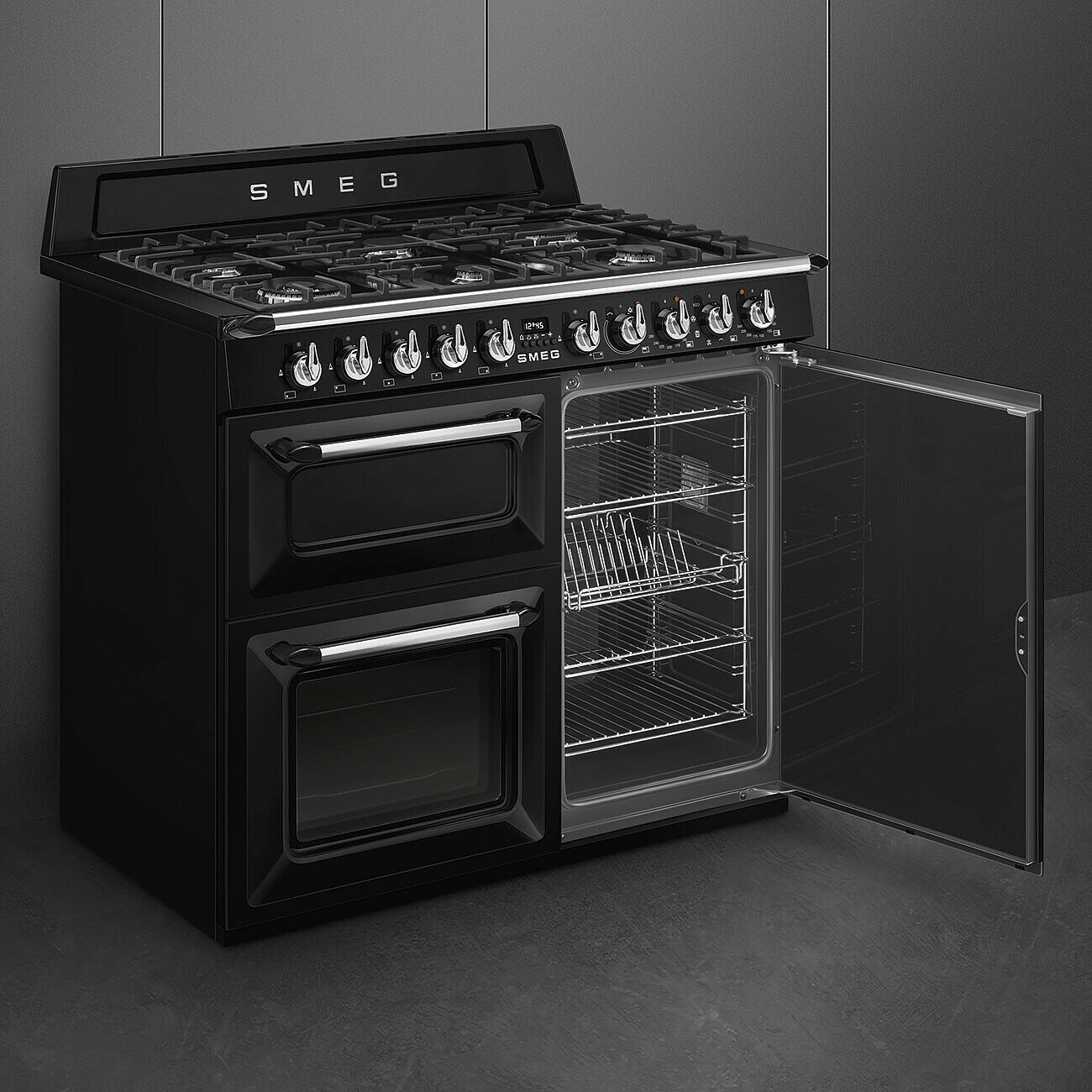 SMEG TR103BL cuisinière avec taque à gaz - 100cm