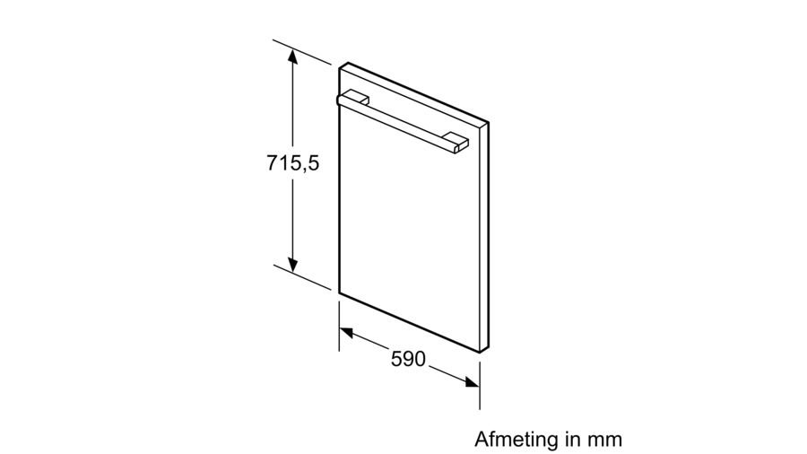 BOSCH KUZ20SX0 panneau de porte