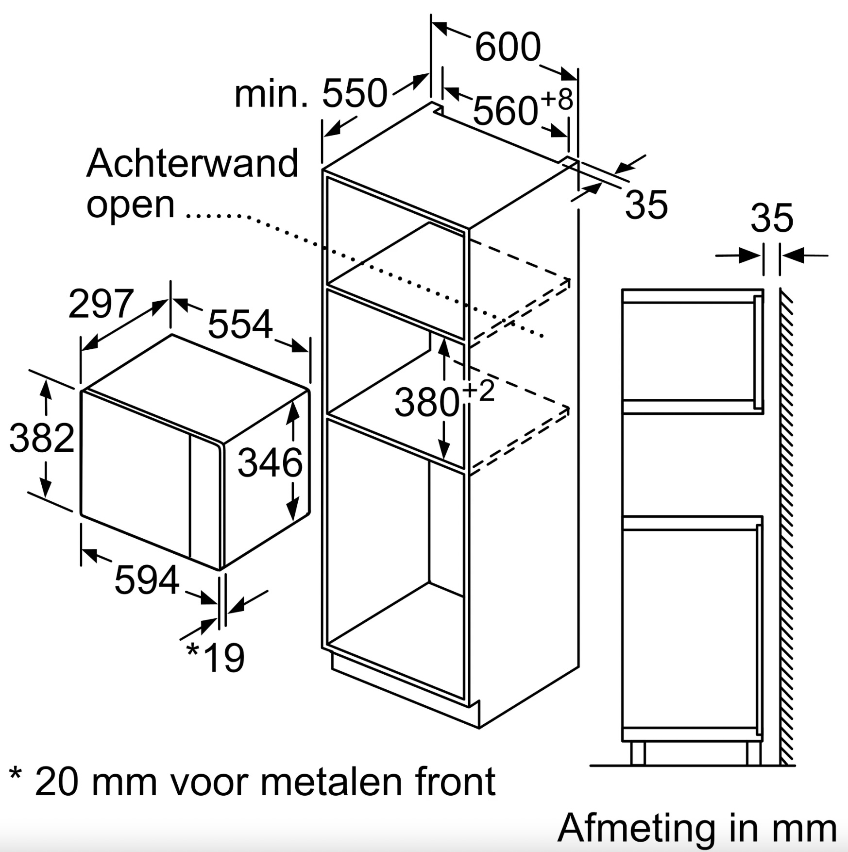 SIEMENS BF425LMB0 IQ500 four à micro-ondes - 38cm