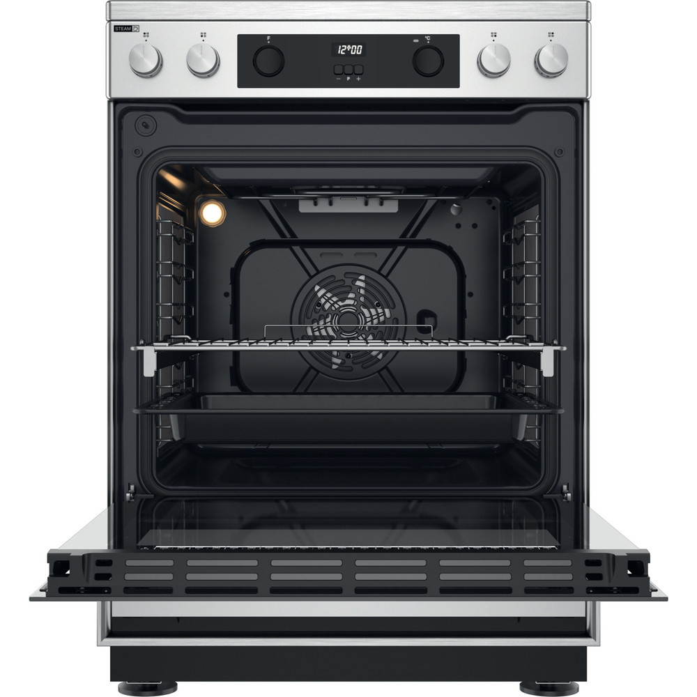 WHIRLPOOL WS68V8CCXT cuisinière avec taque céramique - 60cm