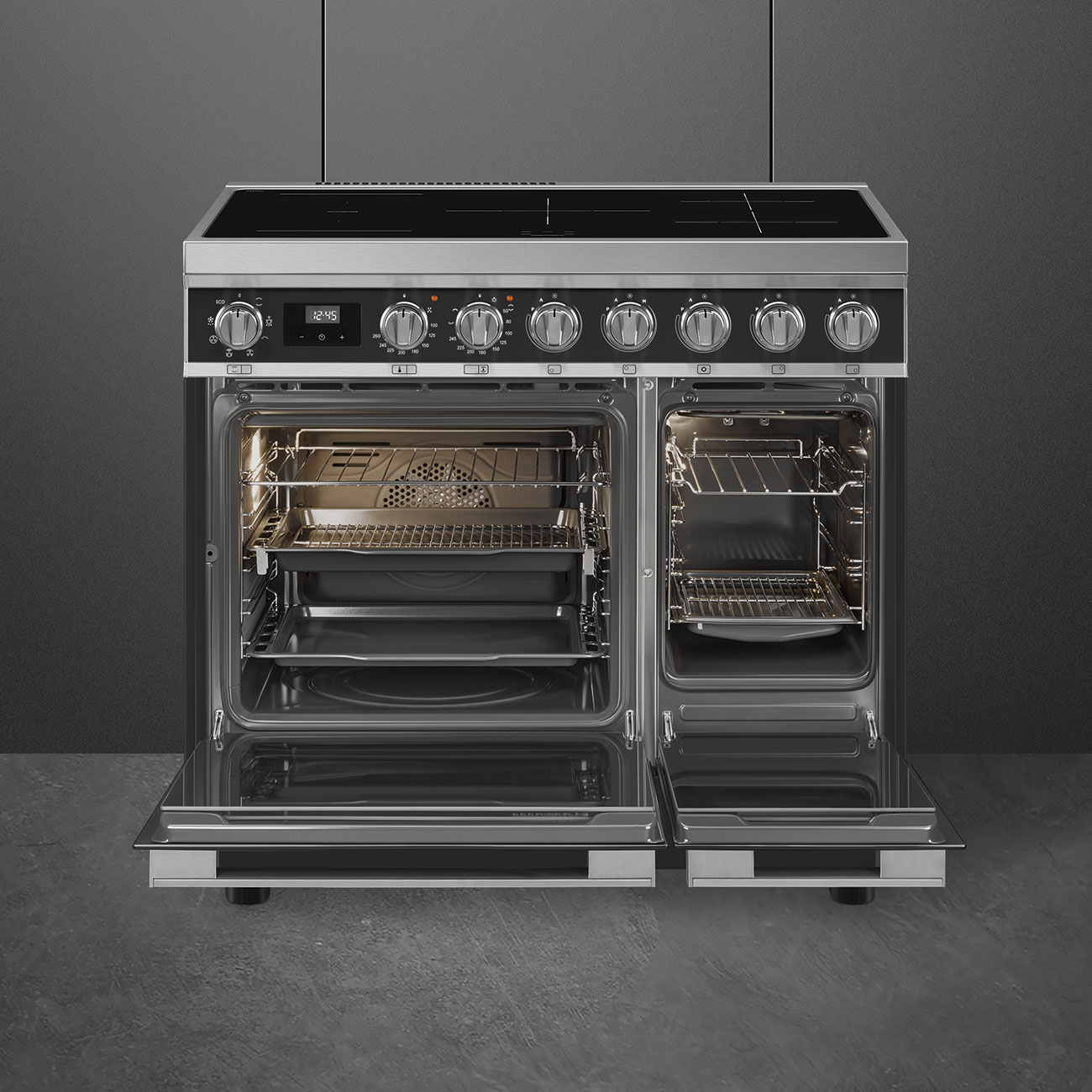 SMEG CPF92IMA cuisinière avec taque à induction - 90cm