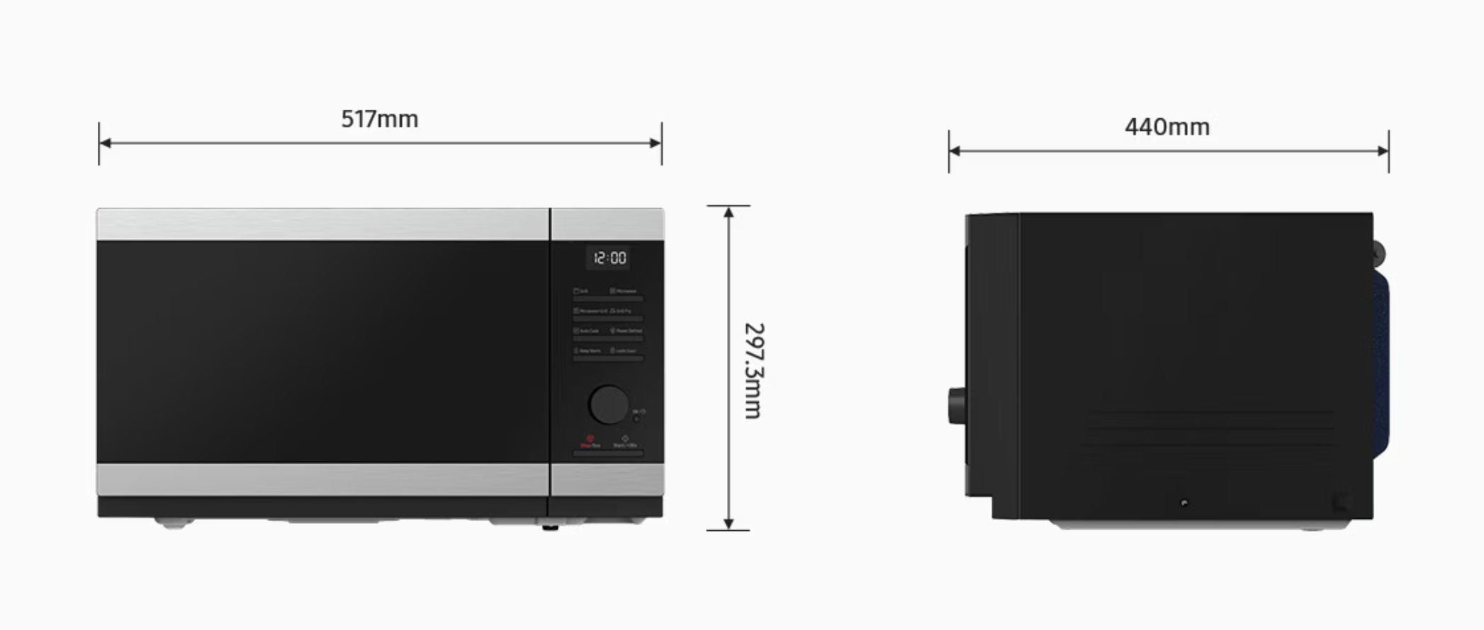 SAMSUNG MS32DG4504ATE1 four à micro-ondes avec grill pose-libre - 29cm