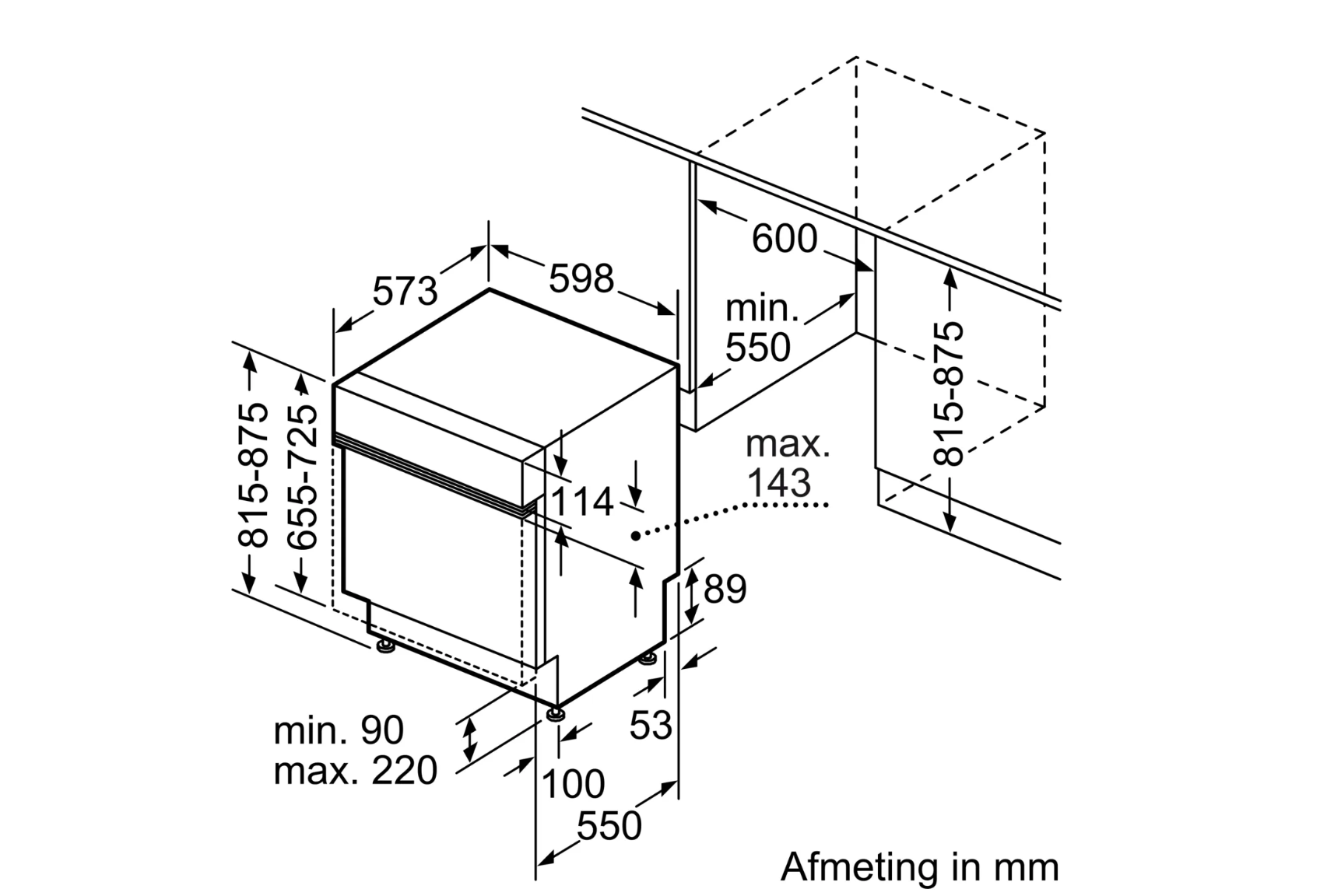 BOSCH SMI4ECS32E Series 4 lave-vaisselle intégrable