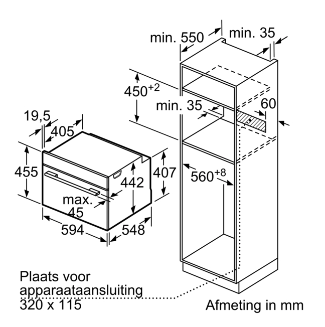 BOSCH CDG714XB1 SERIE 8 four à vapeur - 45cm