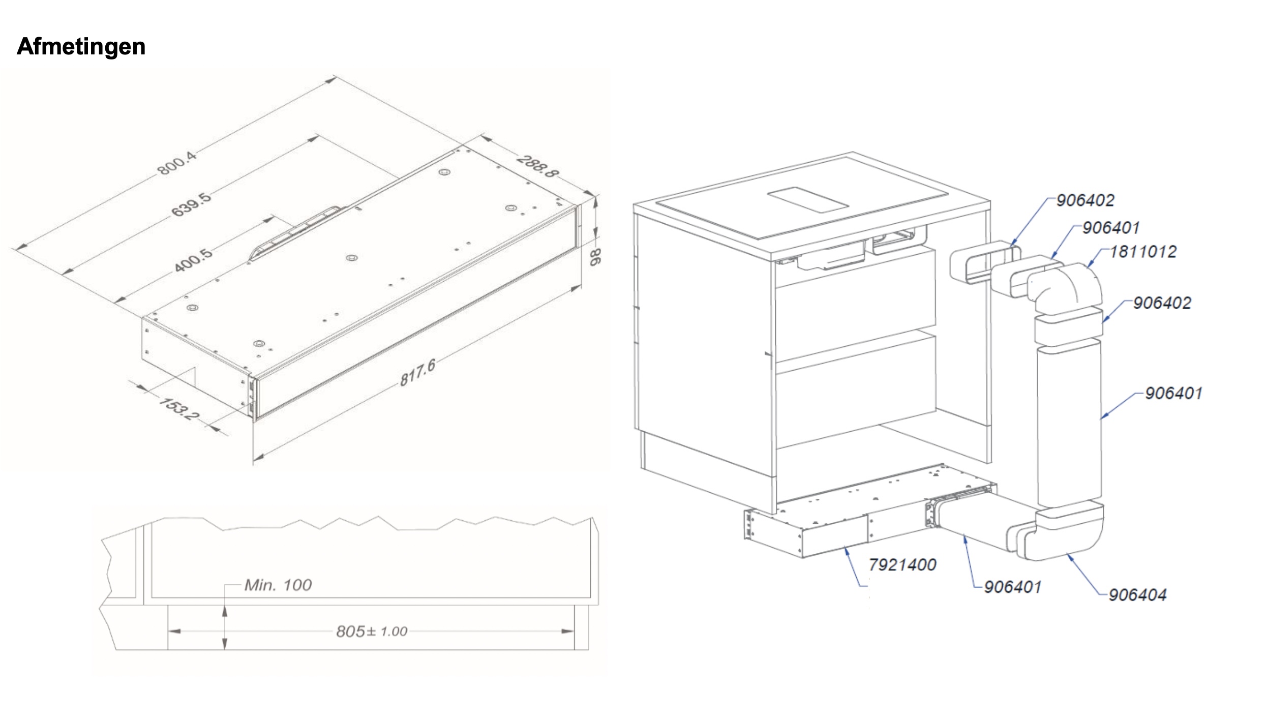 NOVY 1811821 kit de recirculation
