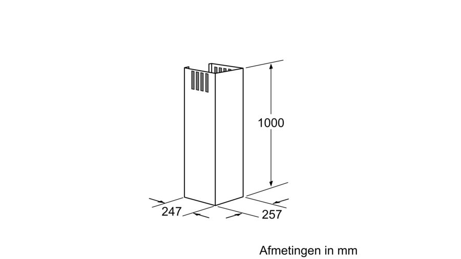 BOSCH DHZ1225 extension de cheminée