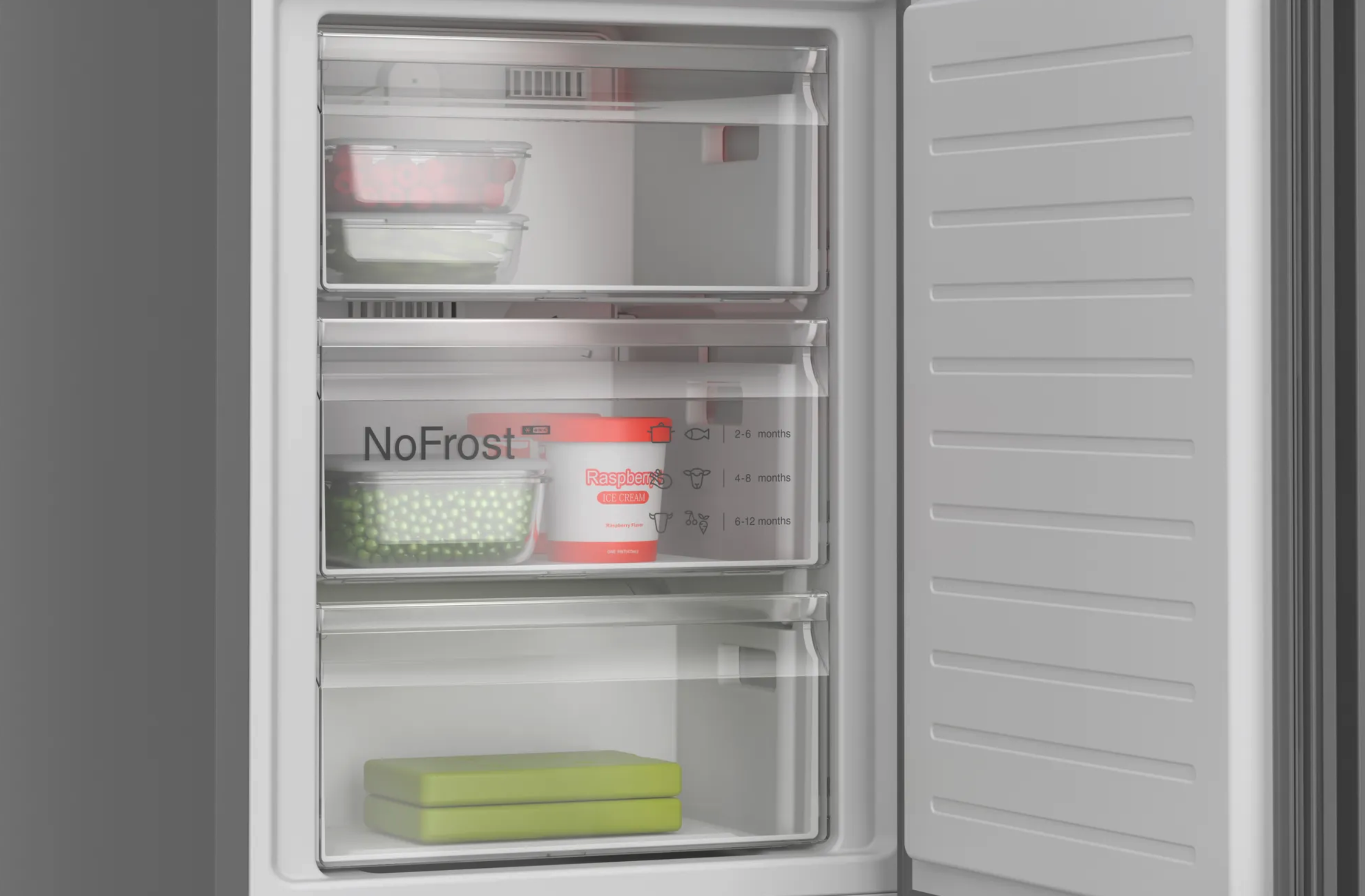 BOSCH KGN39OCAF Serie 4 combiné réfrigérateur-congélateur pose-libre - 203cm