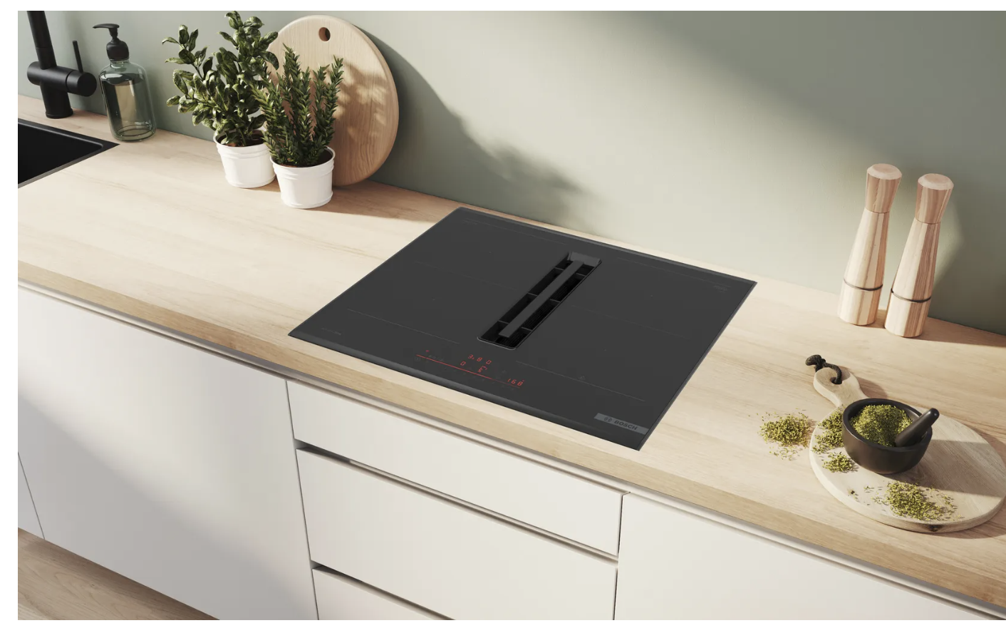 BOSCH PVQ695H26E SERIE 6 table de cuisson avec hotte integrée - 60cm
