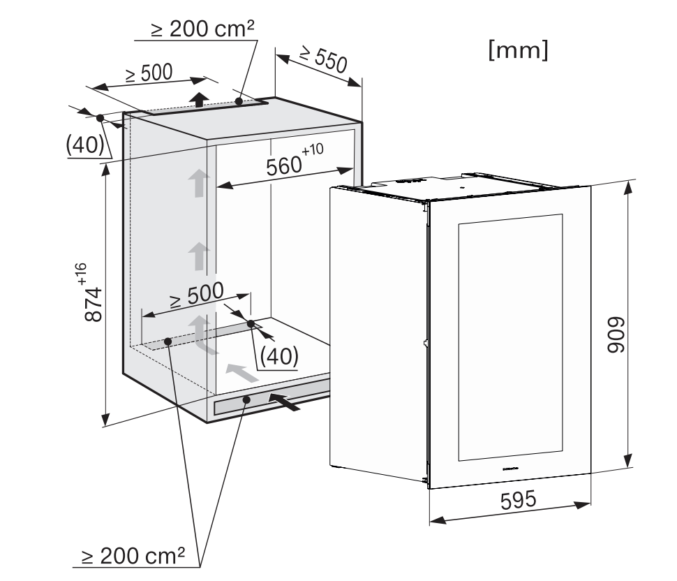 MIELE KWT6422IG-1OBSW cave à vin encastrable
