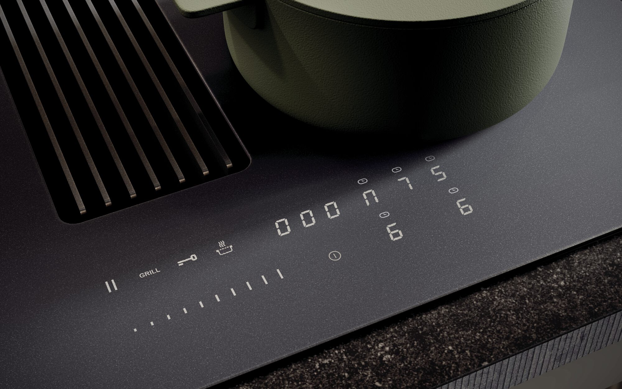 NOVY 1881-G1 table de cuisson avec hotte integrée - 65cm